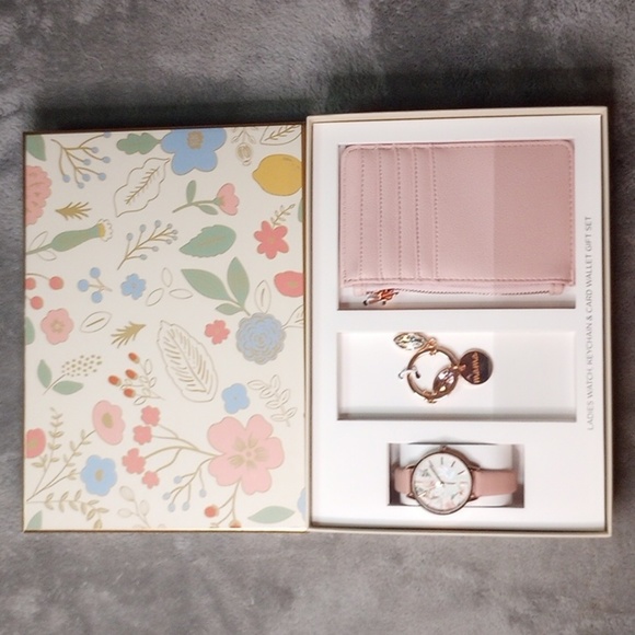 Other - Nwt Ladies Watch KeyChain Wallet Gift Set Mom
